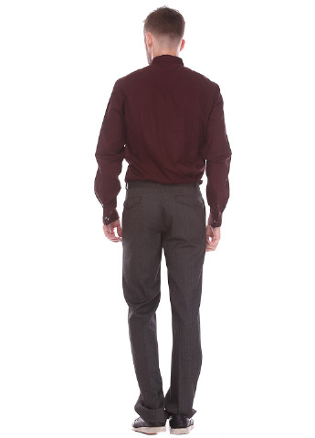 Темно-серые классические демисезонные со средней талией брюки John Varvatos