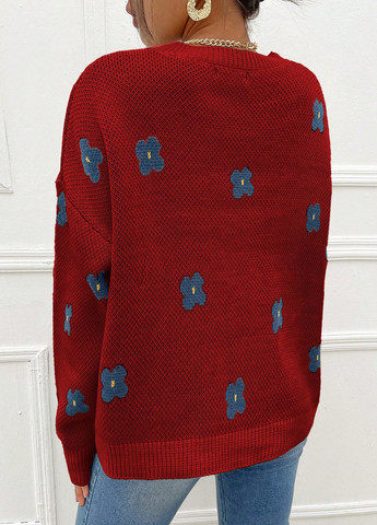 Червоний демісезонний джемпер джемпер SHEIN