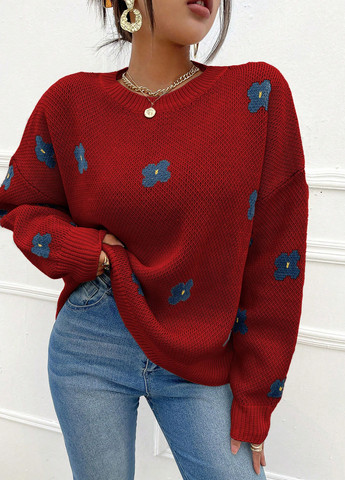 Червоний демісезонний джемпер джемпер SHEIN