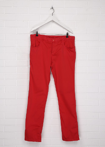 Красные кэжуал демисезонные зауженные брюки Pako Lorente