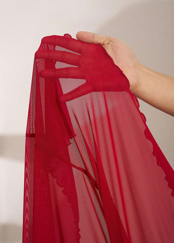 Красное праздничный, вечернее, кэжуал платье силуэтная SHEIN однотонное