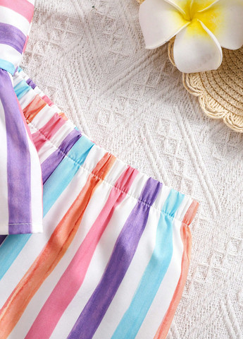 Комбінований літній костюм (топ, штани) SHEIN