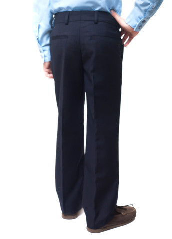 Темно-синие классические демисезонные брюки прямые Kids Couture