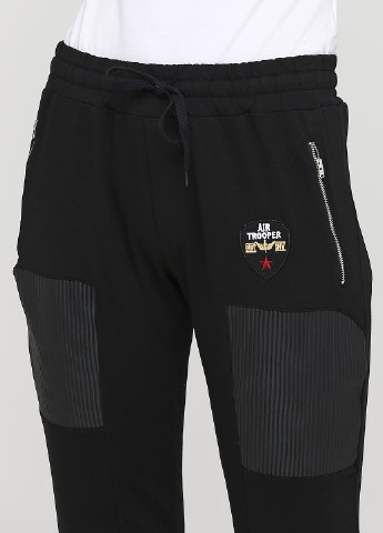 Черные спортивные демисезонные джоггеры брюки F.S.M