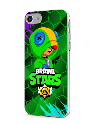 Чохол силіконовий Apple Iphone 7 Леон Бравл Старс (Leon Brawl Stars) (17361-1015) MobiPrint (219284329)