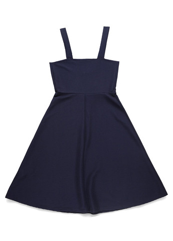 Темно-синее кэжуал платье клеш Kiomi однотонное