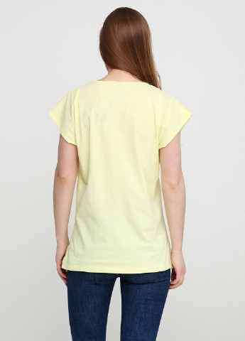 Желтая летняя футболка Kafkame