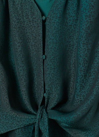 Темно-зеленое кэжуал платье для кормящих клеш H&M леопардовый