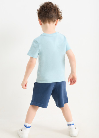 Синий летний комплект (футболка, шорты) C&A