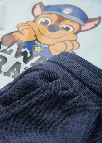 Синий летний комплект (футболка, шорты) C&A