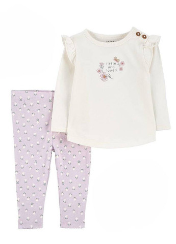 Комбинированный демисезонный комплект (лонгслив, штаны, повязка, носки) Carter's