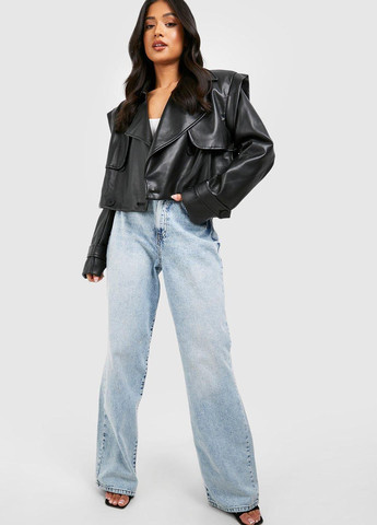 Чорна демісезонна куртка Boohoo