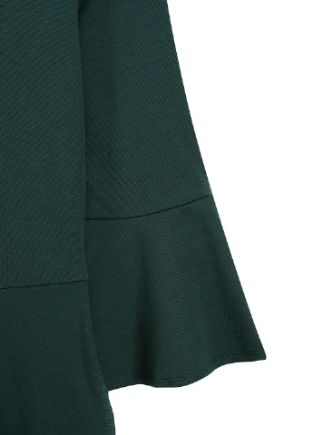 Зеленое кэжуал платье клеш Mint & Berry однотонное