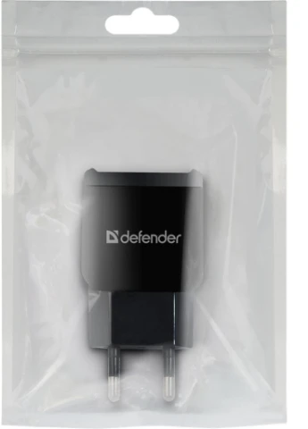 Зарядний пристрій EPA-13 black, 2xUSB, 5V / 2.1A, package (83840) Defender (216637475)