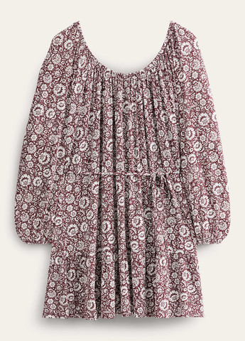 Комбинированное кэжуал платье а-силуэт Boden с цветочным принтом