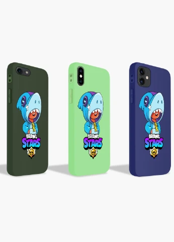 Чохол силіконовий Apple Iphone 8 Леон Акула Бравл Старс (Leon Shark Brawl Stars) (6151-1016) MobiPrint (219288209)