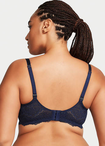 Темно-синій демісезонний комплект (бюстгальтер, трусики) Victoria's Secret