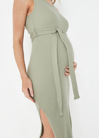 Сіро-зелена кежуал сукня для вагітних Missguided однотонна