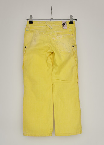 Желтые кэжуал демисезонные клеш брюки Miss Sixty