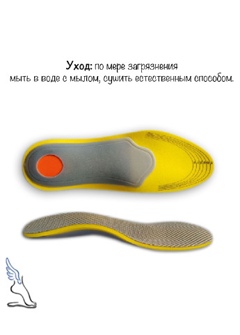 Ортопедические стельки c пластмассовой поддержкой свода стопы No Brand устілки (250199701)