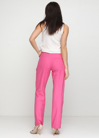 Розовые классические демисезонные прямые брюки Zara
