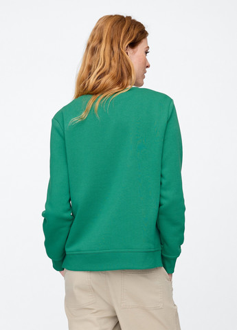 Зеленый свитшот Gap надпись без декора (335265400)