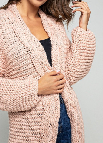 Персиковый зимний кардиган Prima Fashion Knit