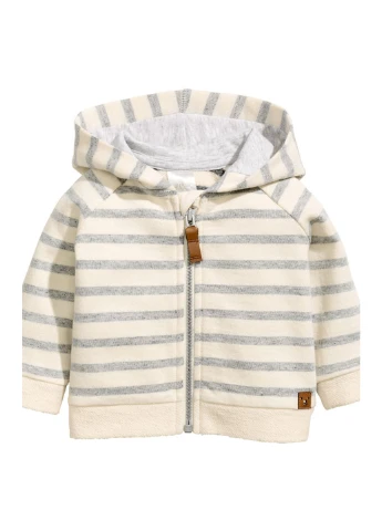 Молочный демисезонный костюм (толстовка, брюки) брючный H&M
