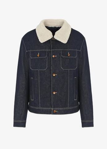 Темно-синя демісезонна куртка Armani Exchange