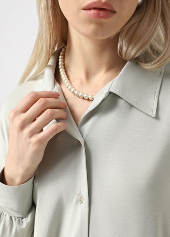 Серо-зеленая всесезон пижама (рубашка, брюки) рубашка + брюки Promin