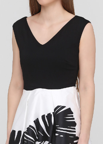 Чорно-білий коктейльна плаття, сукня дзвін Vero Moda з малюнком