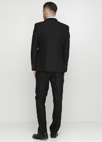 Чорний демісезонний костюм (піджак, жилет, штани) брючний Federico Cavallini