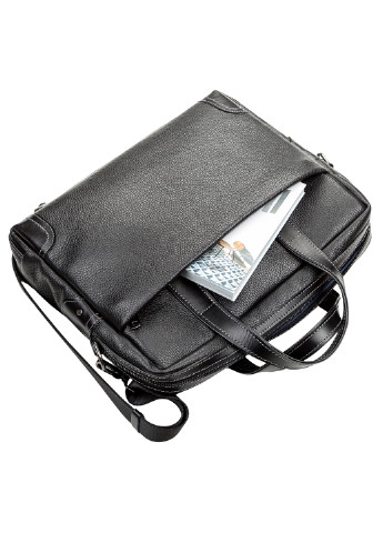 Мужская кожаная сумка для ноутбука 37х31х8 см Shvigel (252412579)