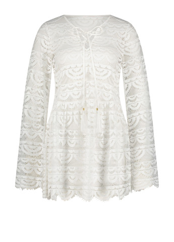 Белое пляжное платье клеш Hunkemoller однотонное