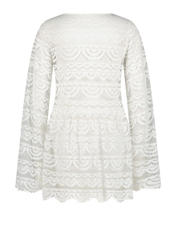 Белое пляжное платье клеш Hunkemoller однотонное