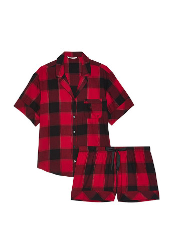 Червона всесезон піжама (сорочка, шорти) сорочка + шорти Victoria's Secret