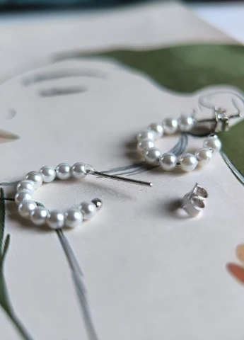 Сережки Silver Flame (350941337)
