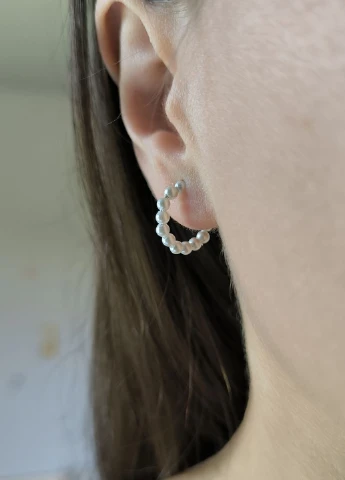 Сережки Silver Flame (350941337)