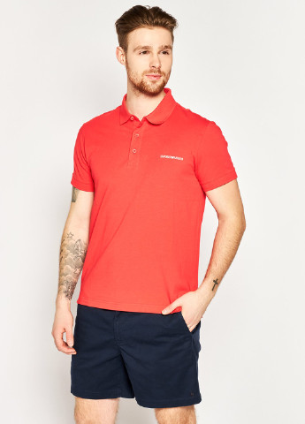 Красная футболка-поло для мужчин EA7