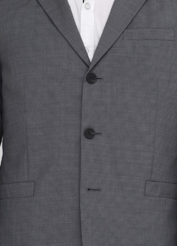 Пиджак Cos с длинным рукавом клетка серый кэжуал