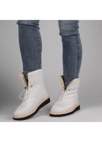 Зимние женские ботинки на низком ходу 198679 Meglias тканевые