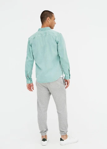 Светло-серые спортивные демисезонные зауженные, джоггеры брюки Pull & Bear