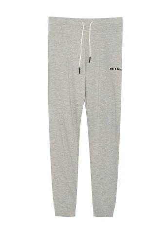 Светло-серые спортивные демисезонные зауженные, джоггеры брюки Pull & Bear