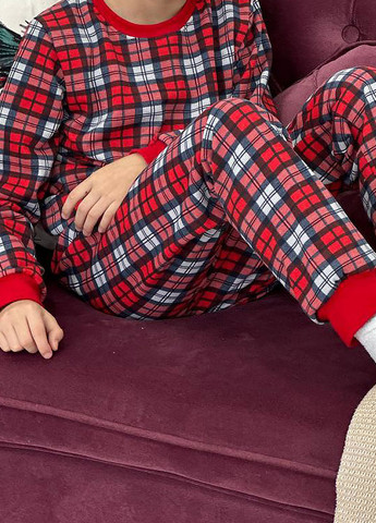 Красная всесезон пижама (лонгслив, брюки) лонгслив + брюки Blanka