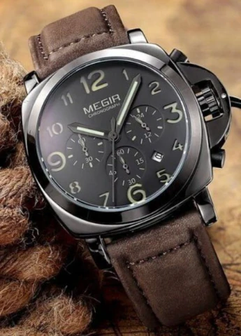 Мужские Часы 3406 Pride кварцевые классические Megir (226704476)