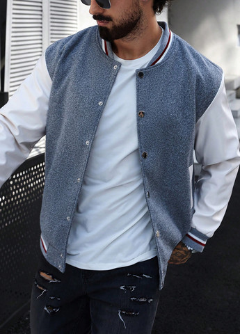 Бомбер SHEIN бейсбольный на кнопках (367006269)