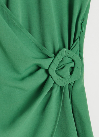 Зелена кежуал сукня на запах Reserved однотонна