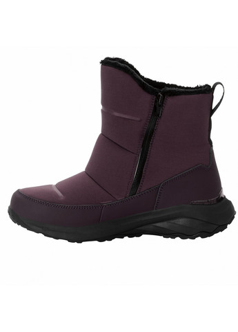 Темно-лиловые дутики Jack Wolfskin на молнии светоотражающие детали