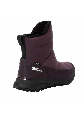 Темно-лиловые дутики Jack Wolfskin на молнии светоотражающие детали