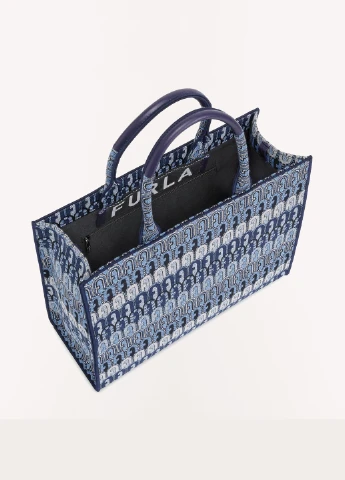 Женская жакардовая сумка WB00255AX0459TDE00 Синяя Furla OPPORTUNITY L TOTE (252863956)